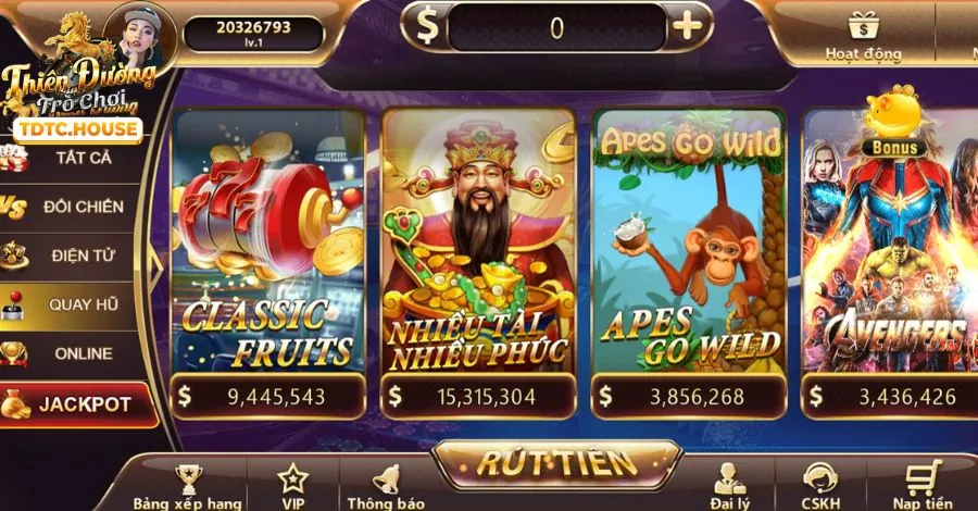 Slot game trên HM88 App Android